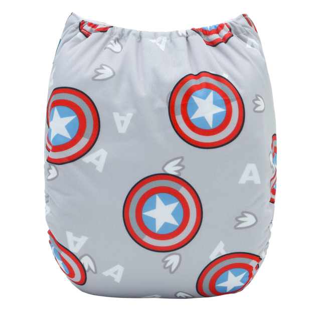 ALVABABY Print Cloth Diaper - One Size Adjustable Washable & Reusable Diaper for Babies and Toddlers (YA54A)