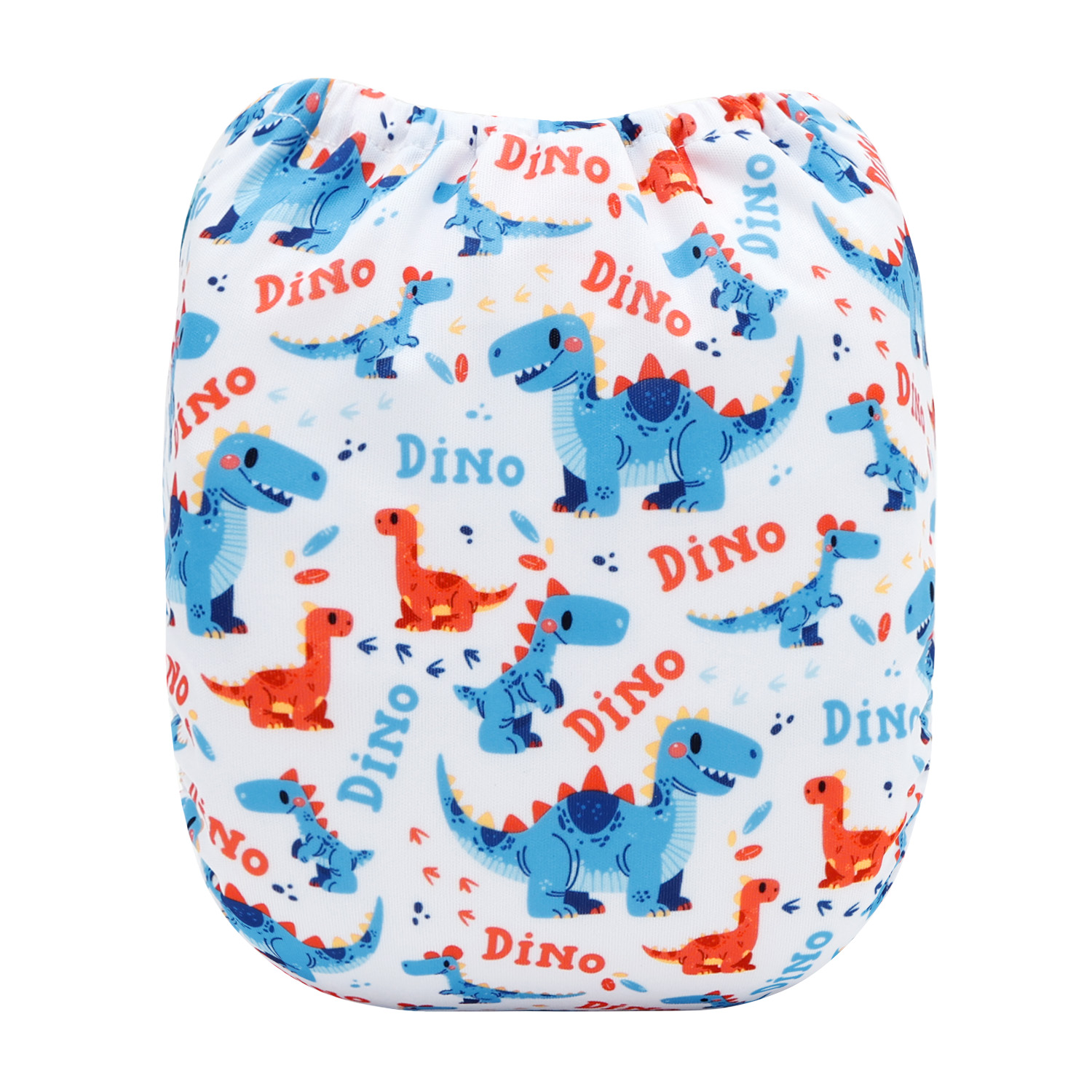 ALVABABY AWJ Lining Cloth Diaper with Tummy Panel for Babies Dinosaur (WJT-ED25A)