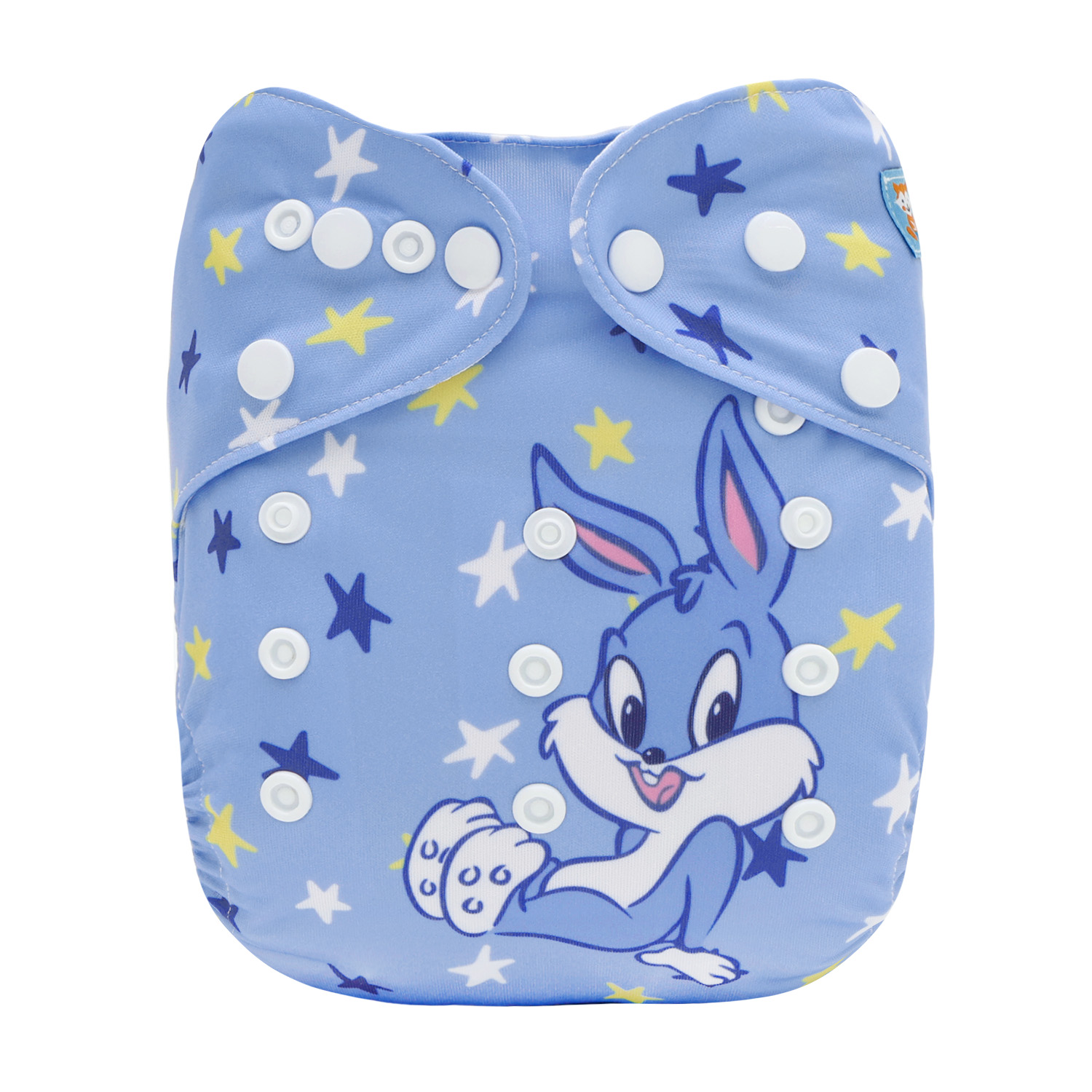 ALVABABY AWJ Lining Cloth Diaper with Tummy Panel for Babies -Rabbit(WJT-ED26A)