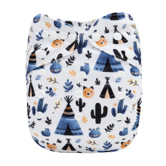 ALVABABY AWJ Lining Cloth Diaper with Tummy Panel for Babies -(WJT-ED27A)