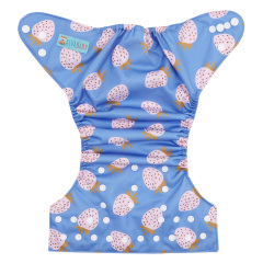 ALVABABY AWJ Lining Cloth Diaper with Tummy Panel for Babies -Strawberry (WJT-EW57A)