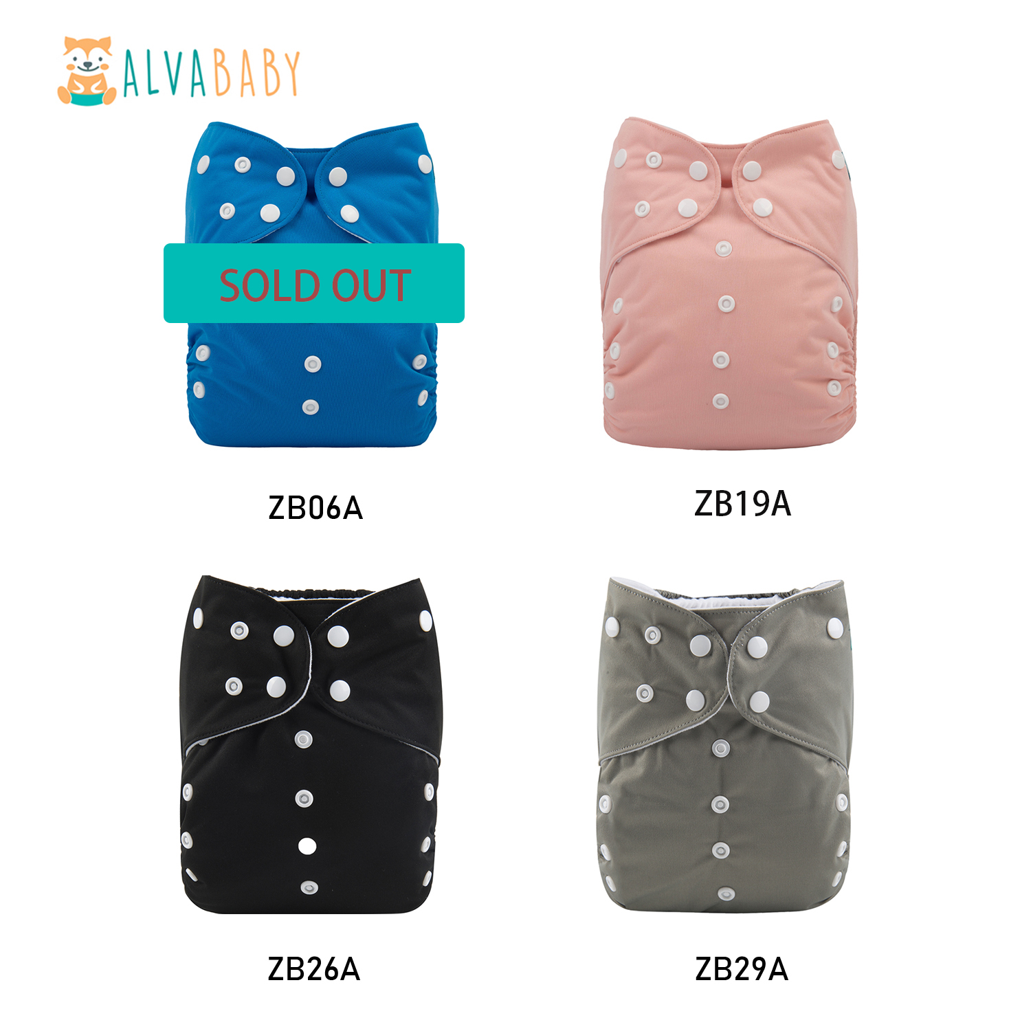 (Various Patterns) Big Size Pocket Cloth Diaper with 4-layer Microfiber Insert for Toddlers