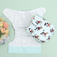 ALVABABY AWJ Lining Cloth Diaper with Tummy Panel for Babies -(WJT-ED28A)