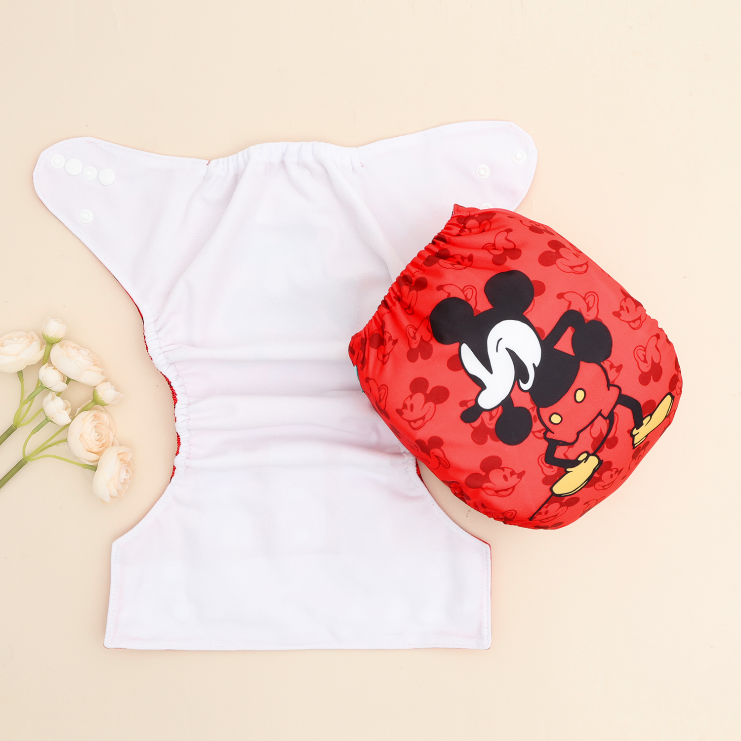 ALVABABY AWJ Lining Cloth Diaper with Tummy Panel for Babies -(WJT-ED29A)