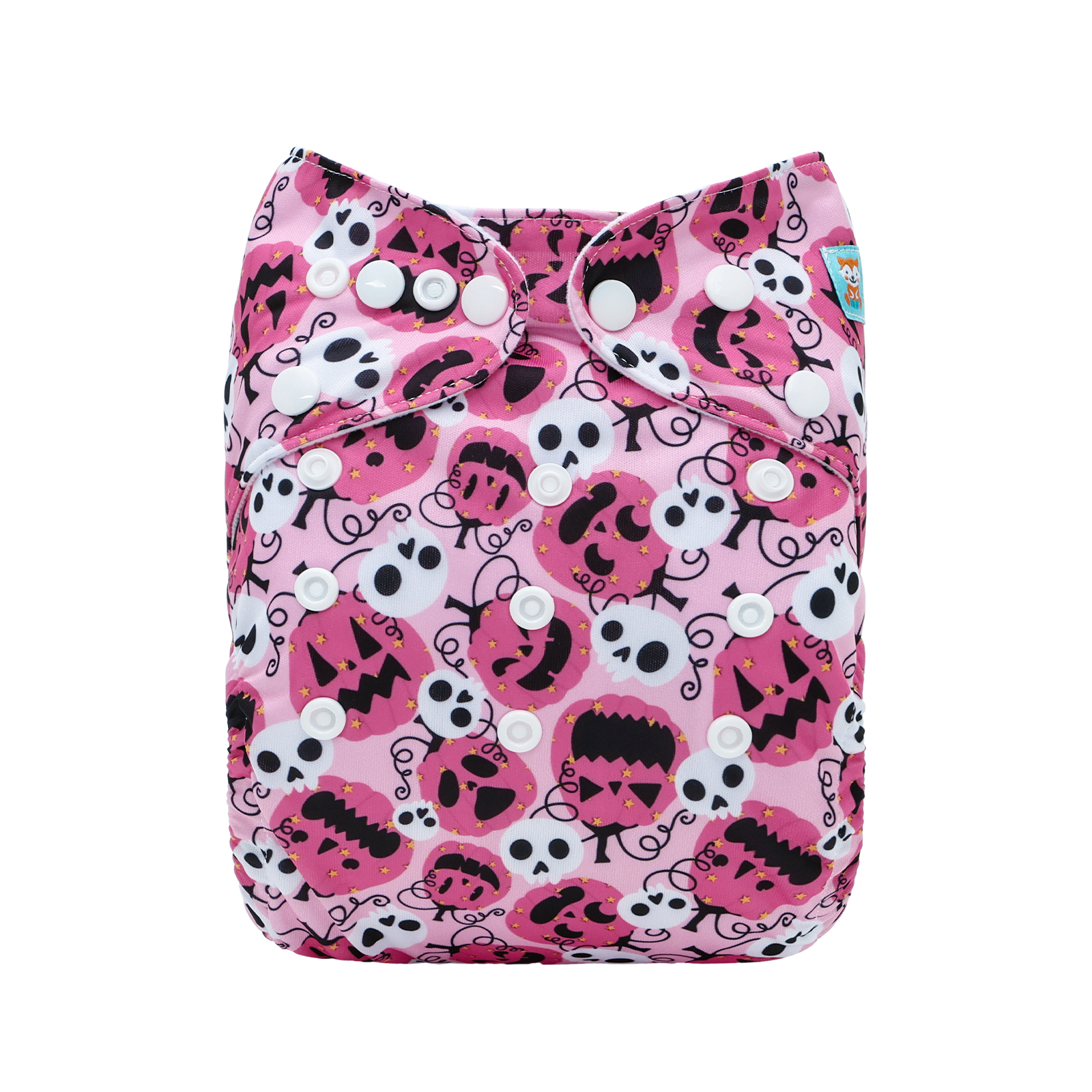 Halloween Cloth Diaper One Size Adjustable Reusable Diapers for Babies-Pumpkin(Q90A)