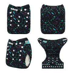 Halloween Cloth Diaper One Size Adjustable Reusable Diapers for Babies-Moo&Star (Q91A)