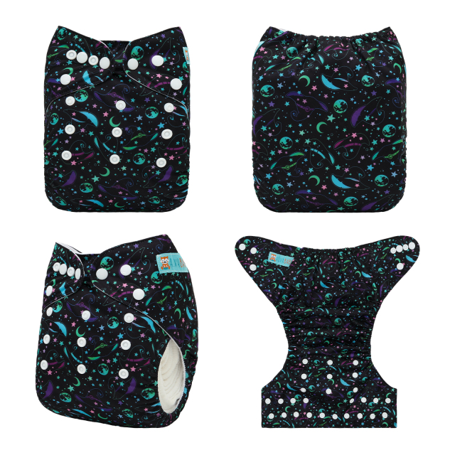 Halloween Cloth Diaper One Size Adjustable Reusable Diapers for Babies-Moo&Star (Q91A)