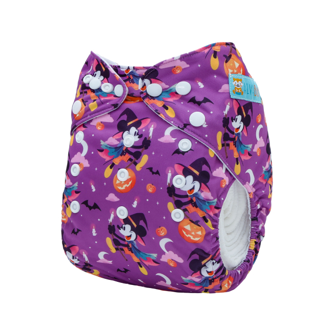 Halloween Cloth Diaper One Size Adjustable Reusable Diapers for Babies - Mickey(QD96A)