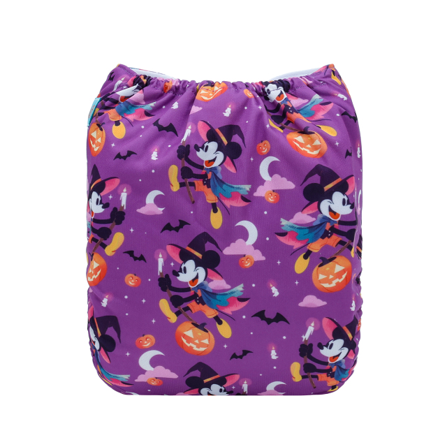 Halloween Cloth Diaper One Size Adjustable Reusable Diapers for Babies - Mickey(QD96A)