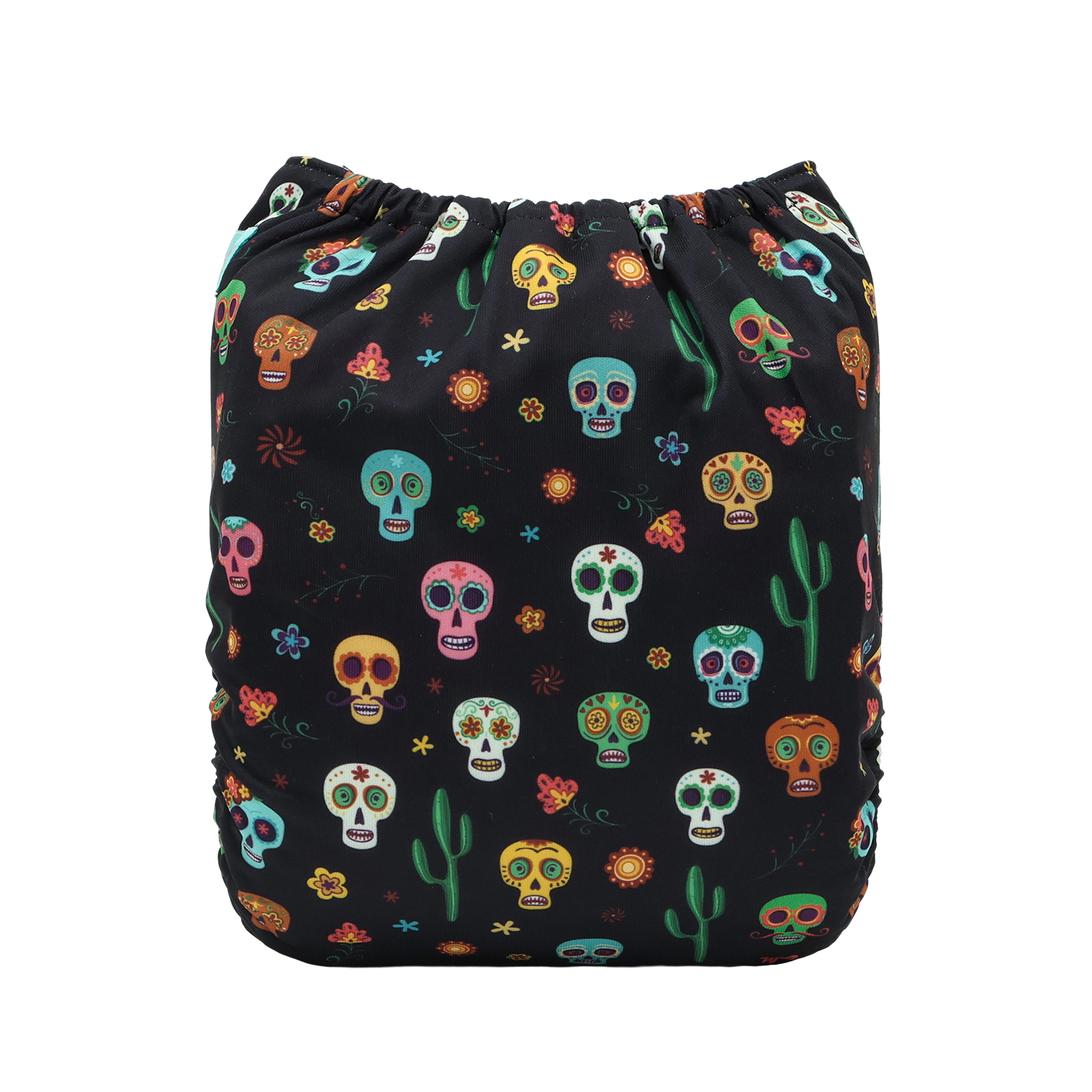 Halloween Cloth Diaper One Size Adjustable Reusable Diapers for Babies (Skull, QD97A)