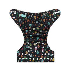 Halloween Cloth Diaper One Size Adjustable Reusable Diapers for Babies -Skull (QD97A)