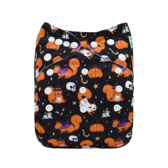 Halloween Cloth Diaper One Size Adjustable Reusable Diapers for Babies -Fox (QD98A)