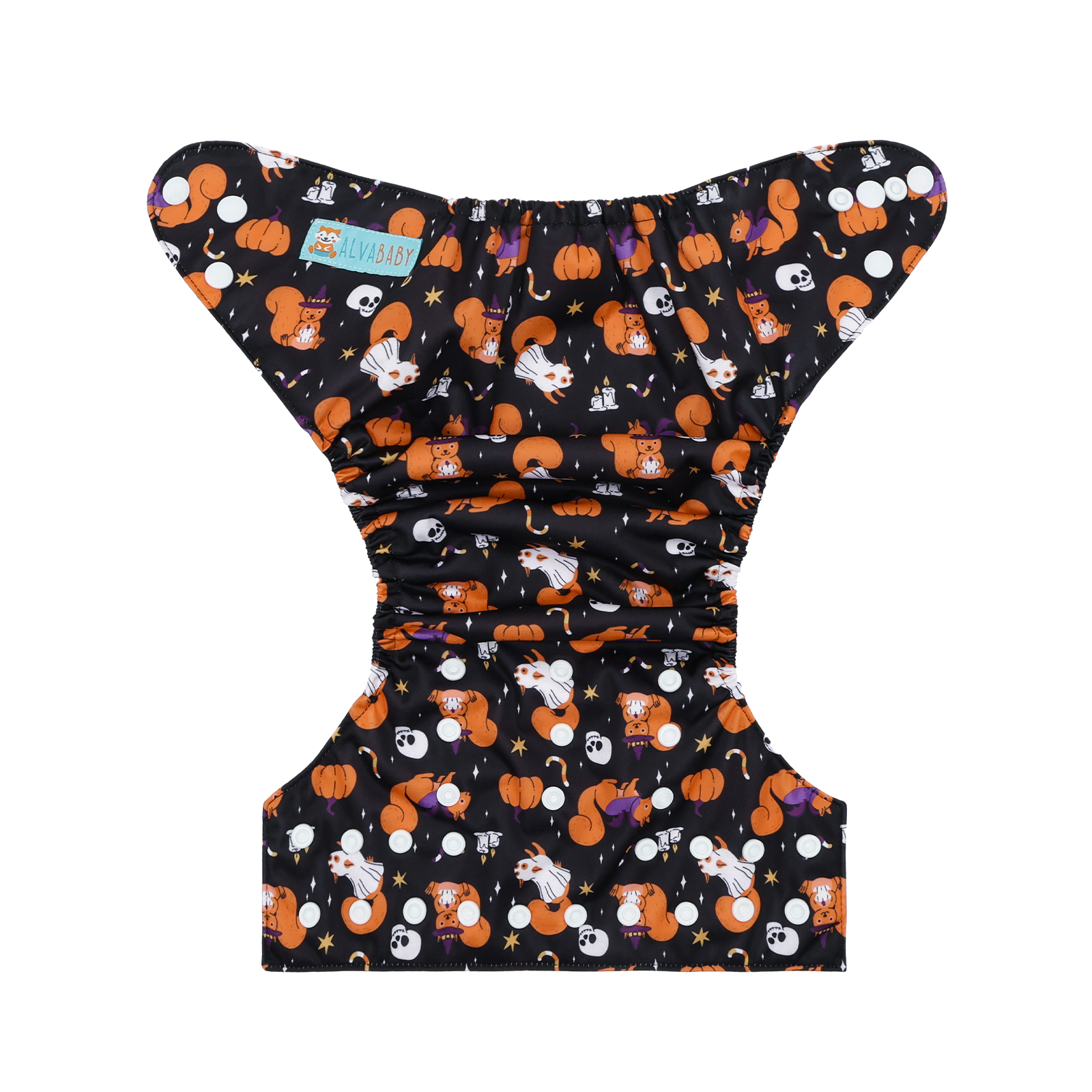 Halloween Cloth Diaper One Size Adjustable Reusable Diapers for Babies -Fox & Pumpkin (QD98A)