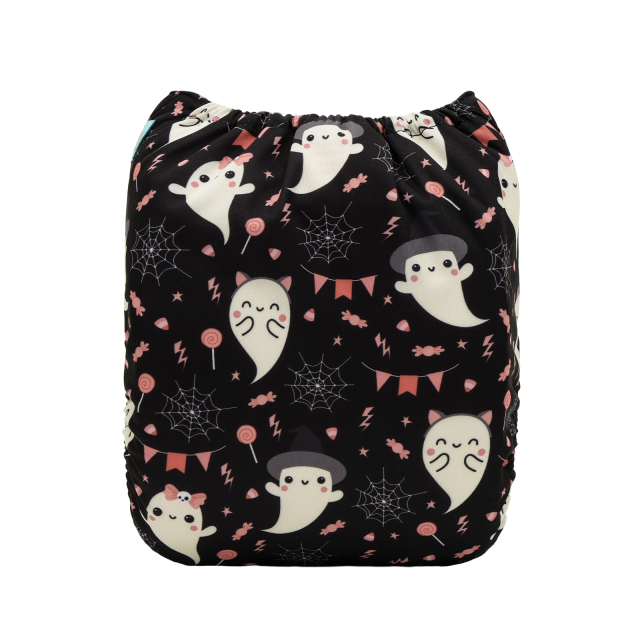 Halloween Cloth Diaper One Size Adjustable Reusable Diapers for Babies -Ghost(QD99A)