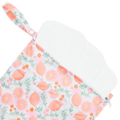 ALVABABY 3 PCS Diaper Wet/Dry Bag Waterproof Reusable with Two Zippered Pockets for Cloth Diapers, Swimsuits, Travel, and Gym (3LDR-EW28A)