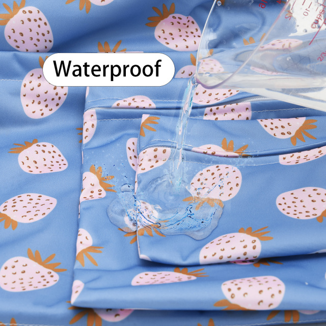 ALVABABY 3 PCS Diaper Wet/Dry Bag Waterproof Reusable with Two Zippered Pockets for Cloth Diapers, Swimsuits, Travel, and Gym (3LDR-EW57A)