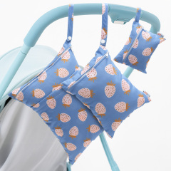 ALVABABY 3 PCS Diaper Wet/Dry Bag Waterproof Reusable with Two Zippered Pockets for Cloth Diapers, Swimsuits, Travel, and Gym (3LDR-EW57A)