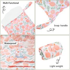 3-Pack Diaper Wet/Dry Bags, Waterproof & Reusable Cloth Bags for Diapers, Swimsuits, Travel, and Gym (3LDR-EW28A)