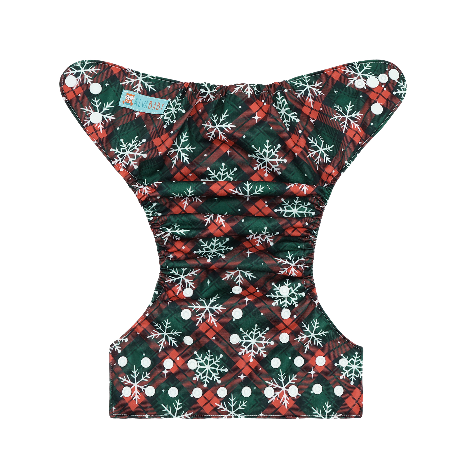 Christmas Cloth Diaper One Size Adjustable Reusable Diapers for Babies-Snow(Q92A)