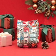 Christmas Cloth Diaper One Size Adjustable Reusable Diapers for Babies-Snowman(QD-AMD141A)