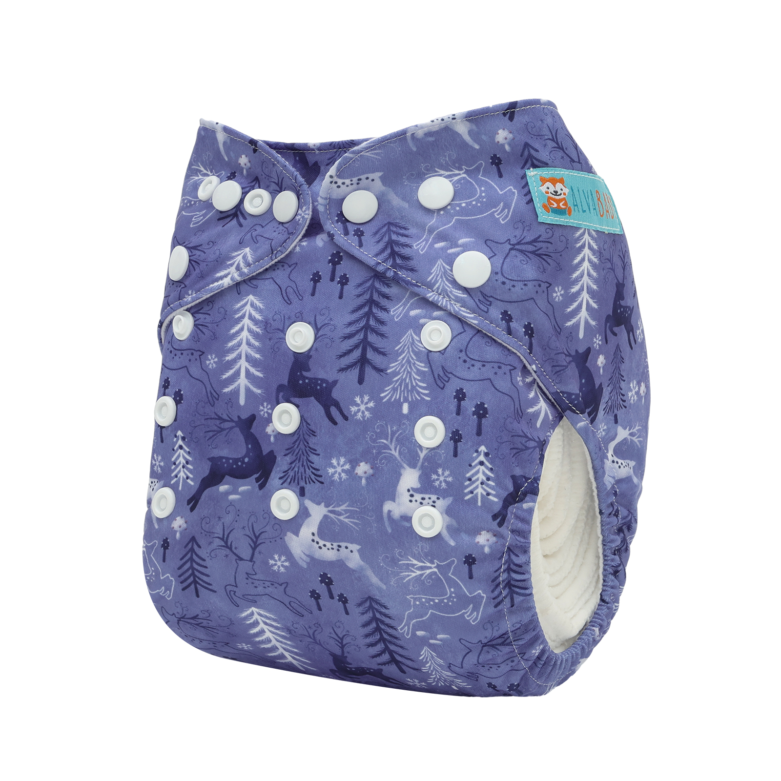 Christmas Cloth Diaper One Size Adjustable Reusable Diapers for Babies-Deer(QD100A)