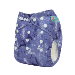 Christmas Cloth Diaper One Size Adjustable Reusable Diapers for Babies-Deer(QD100A)