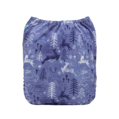 Christmas Cloth Diaper One Size Adjustable Reusable Diapers for Babies-Deer(QD100A)