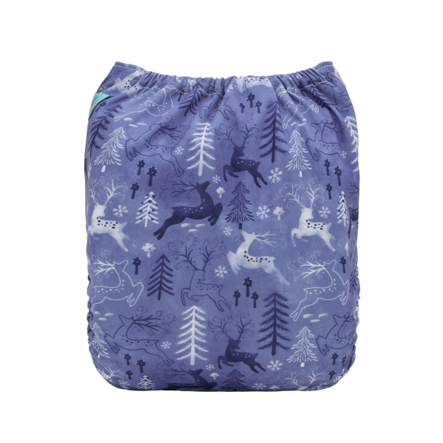 Christmas Cloth Diaper One Size Adjustable Reusable Diapers for Babies-Deer(QD100A)