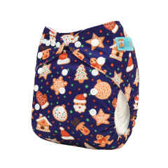 Christmas Cloth Diaper One Size Adjustable Reusable Diapers for Babies-(QD101A)