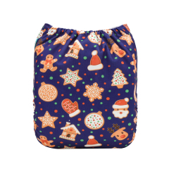 Christmas Cloth Diaper One Size Adjustable Reusable Diapers for Babies-(QD101A)