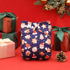 Christmas Cloth Diaper One Size Adjustable Reusable Diapers for Babies-(QD101A)