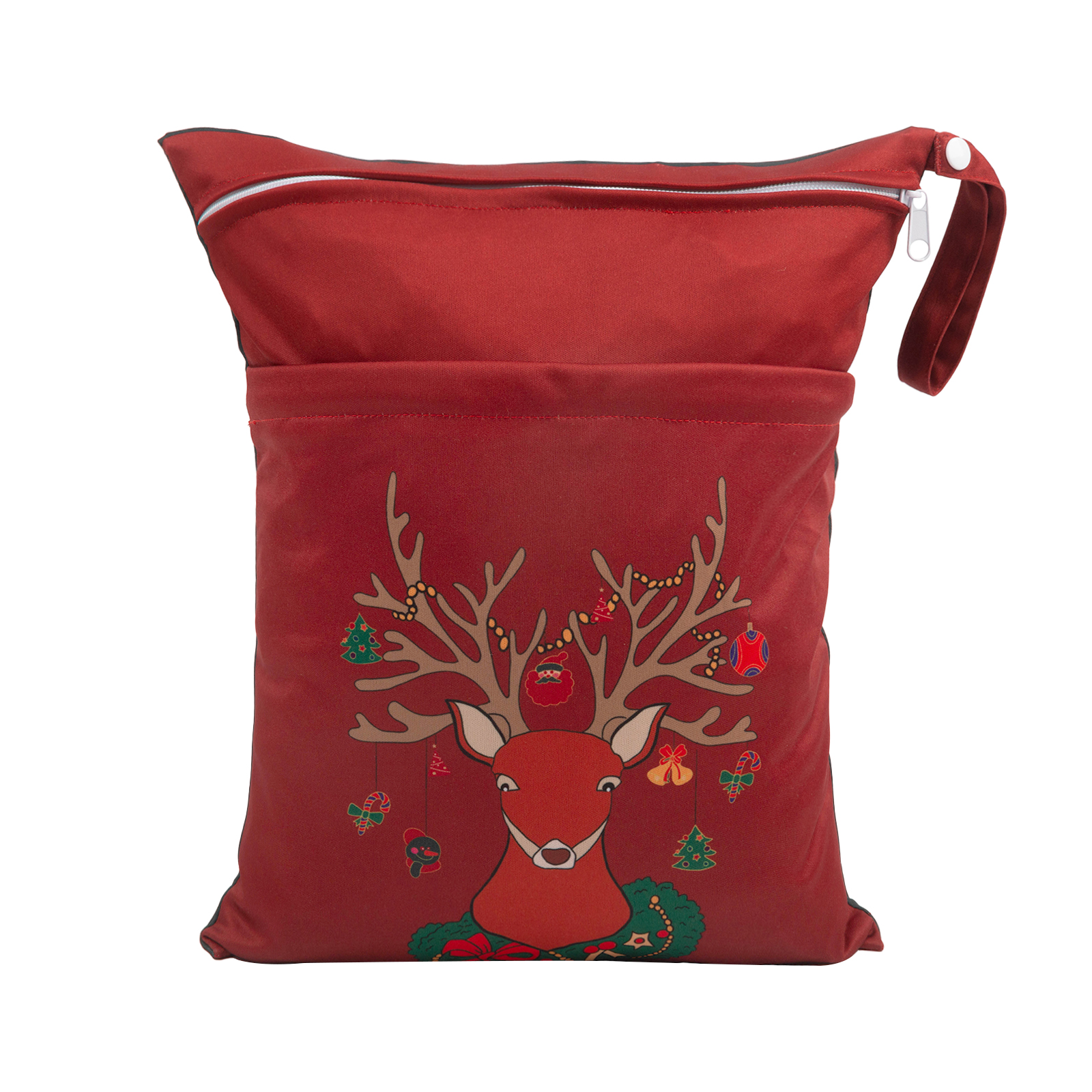 Diaper Wet Dry Bag - Reusable Cloth Diaper Bag (Elk, L-QD54A)