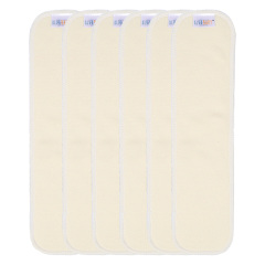 ALVABABY 6PCS Hemp&Cotton Insert Newborn Diaper Inserts 2.0 version