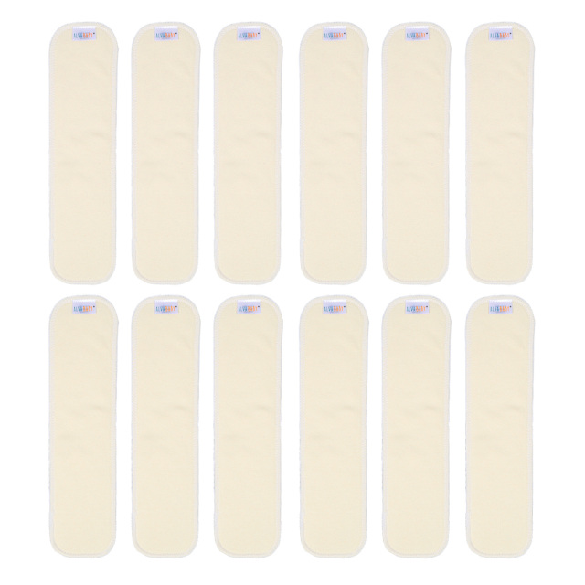(Multi-packs)ALVABABY Hemp&Cotton Insert Newborn Diaper Inserts 2.0 version