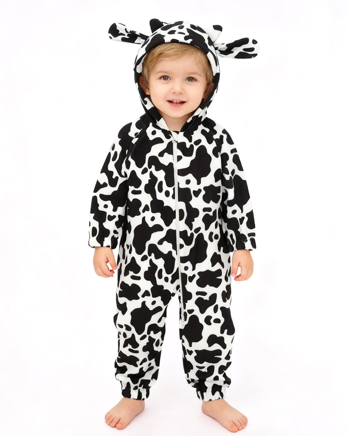 ALVABABY One-Piece Romper - Fleece Bunting Bodysuit with Long Zipper, Soft Outfit for Infants & Toddlers