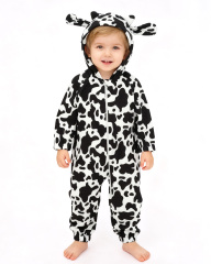 ALVABABY One-Piece Romper - Fleece Bunting Bodysuit with Long Zipper, Soft Outfit for Infants & Toddlers