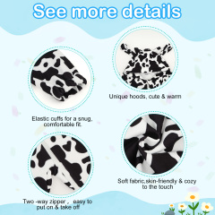 ALVABABY One-Piece Romper - Fleece Bunting Bodysuit with Long Zipper, Soft Outfit for Infants & Toddlers