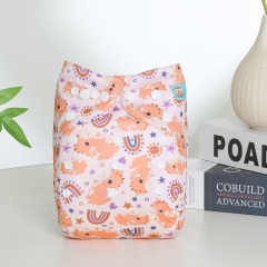 All In One Diaper with Pocket Sewn-in one 4-layer Bamboo blend insert-Horse(AO-EW60A)