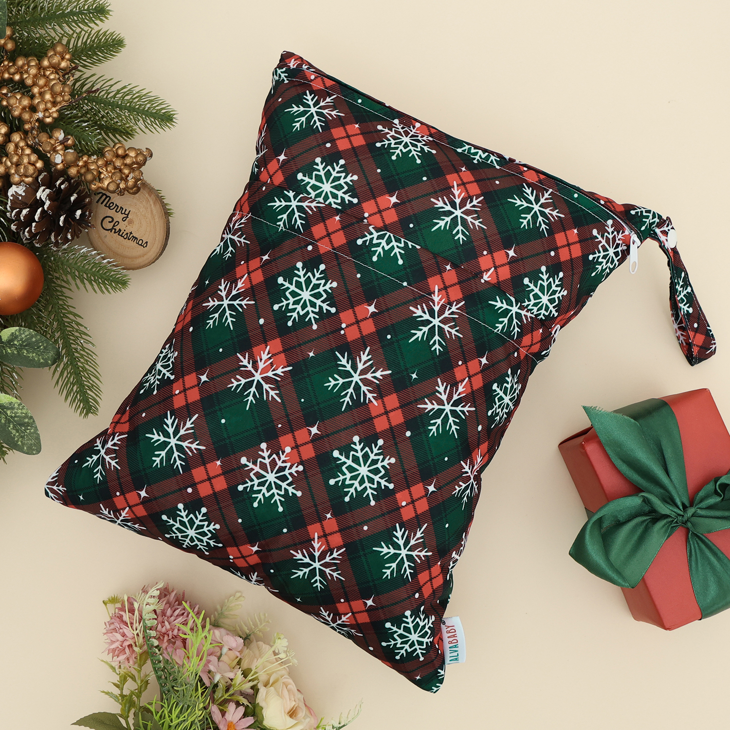 Diaper Wet/Dry Bag for Cloth Diapers, Travel & Gym (L-Q92A)