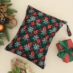 ALVABABY Diaper Wet/Dry Bag Waterproof Reusable with Two Zippered Pockets for Cloth Diapers, Swimsuits, Travel, and Gym (L-Q92A)