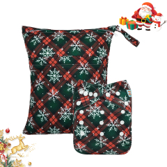 (All Packs) ALVABABY 1 Cloth Diaper with 1 Diaper Wet Dry Bag Set for Baby Boys and Girls