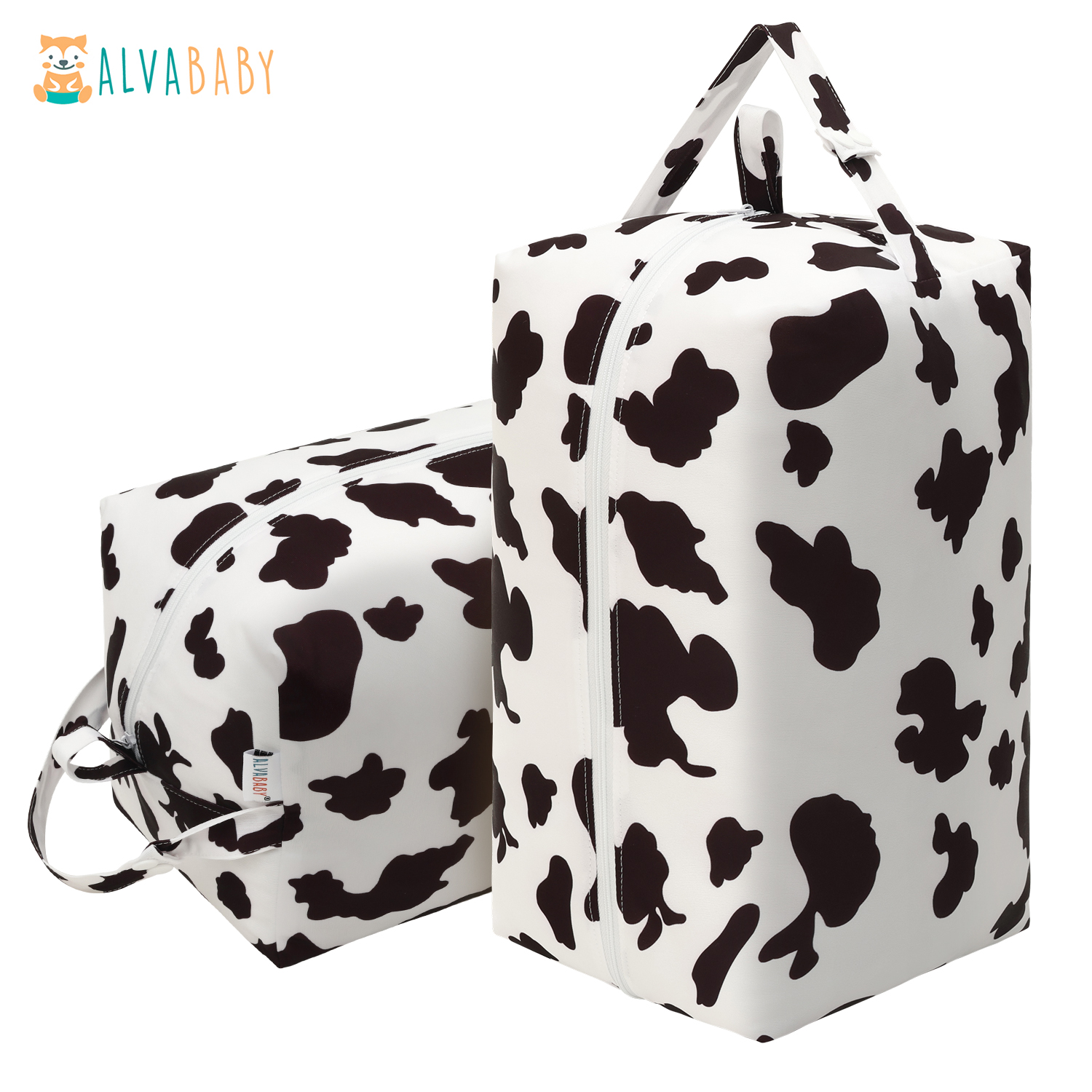 ALVABABY Diaper Pod, Waterproof Wet Bag for Daycare & Travel  (Cow, LP-A10A)