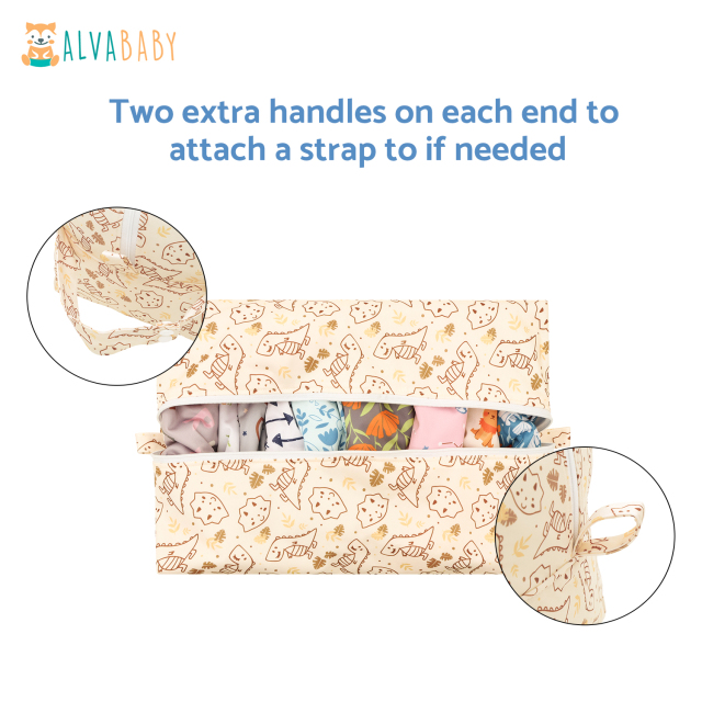 ALVABABY Diaper Pod with Double TPU layers- Dinosaur (LP-EW20A)