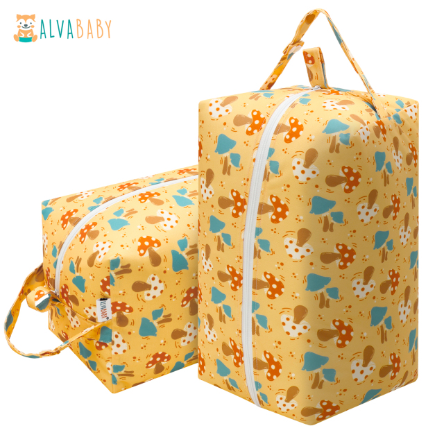 ALVABABY Diaper Pod with Double TPU layers- Mushroom (LP-EW26A)