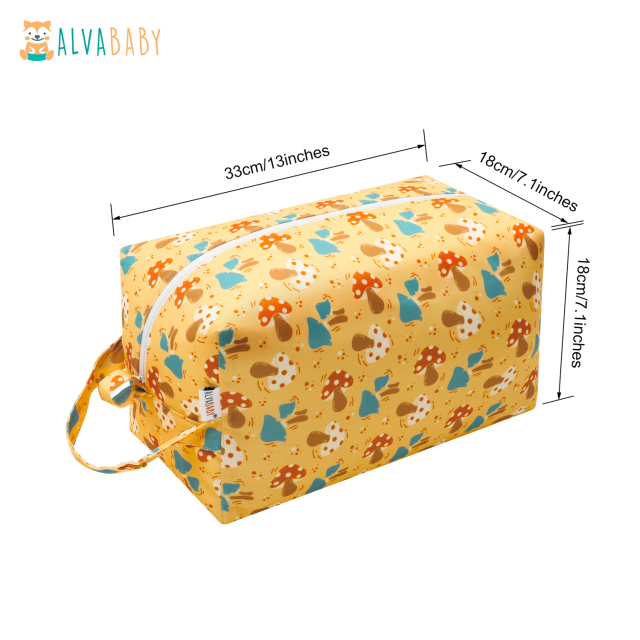 ALVABABY Diaper Pod with Double TPU layers- Mushroom (LP-EW26A)