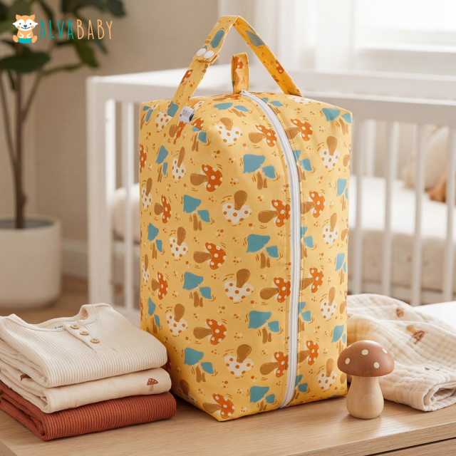 ALVABABY Diaper Pod with Double TPU layers- Mushroom (LP-EW26A)