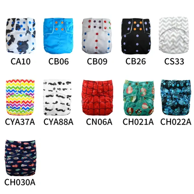(Various Patterns) AI2 Cloth Diaper with Double Gussets