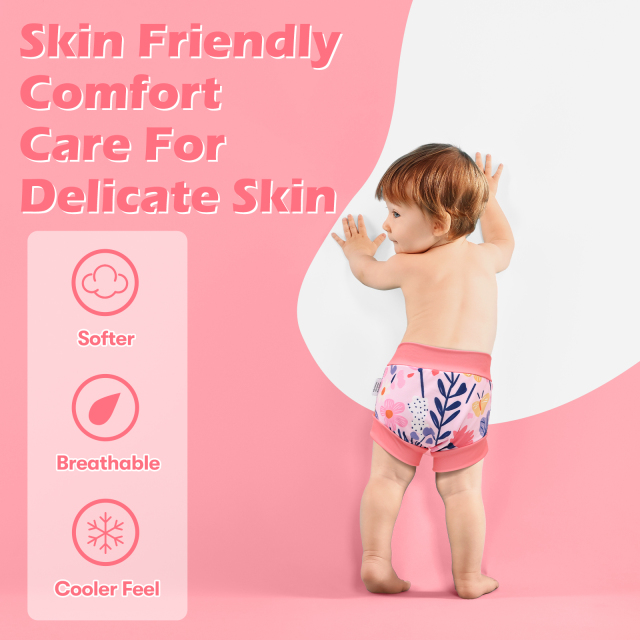ALVABABY Swim Diapers 3pcs Baby & Toddler Reusable Waterproof Swimming Diaper for Boy's and Girl's for Swim Classes 3XBS02