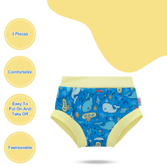 ALVABABY Swim Diapers 3pcs Baby & Toddler Reusable Waterproof Swimming Diaper for Boy's for Swim Classes 3XBS03