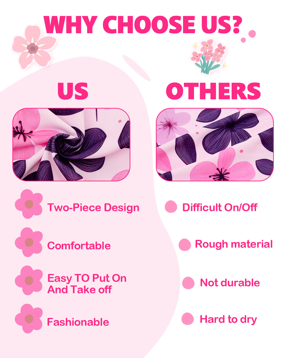 ALVABABY Girls' Rash Guard Sets, Long Sleeve One Piece Swimsuit with Hat, UPF 50 Sun Protection Swimwear for Outdoor Activities (ST-EG06)